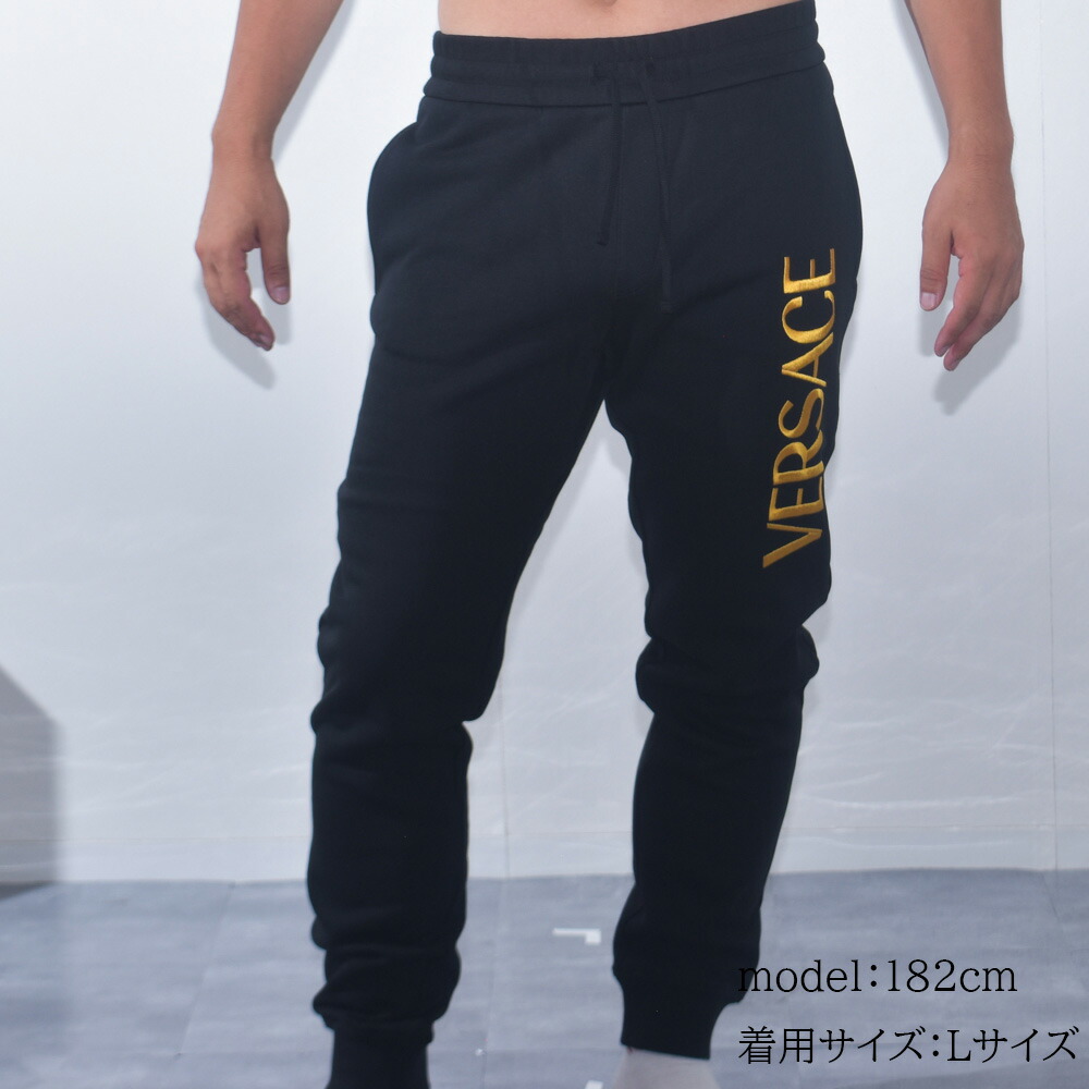 楽天市場】ヴェルサーチ スウェットパンツ 刺繍 ロゴ 裏起毛 メンズ