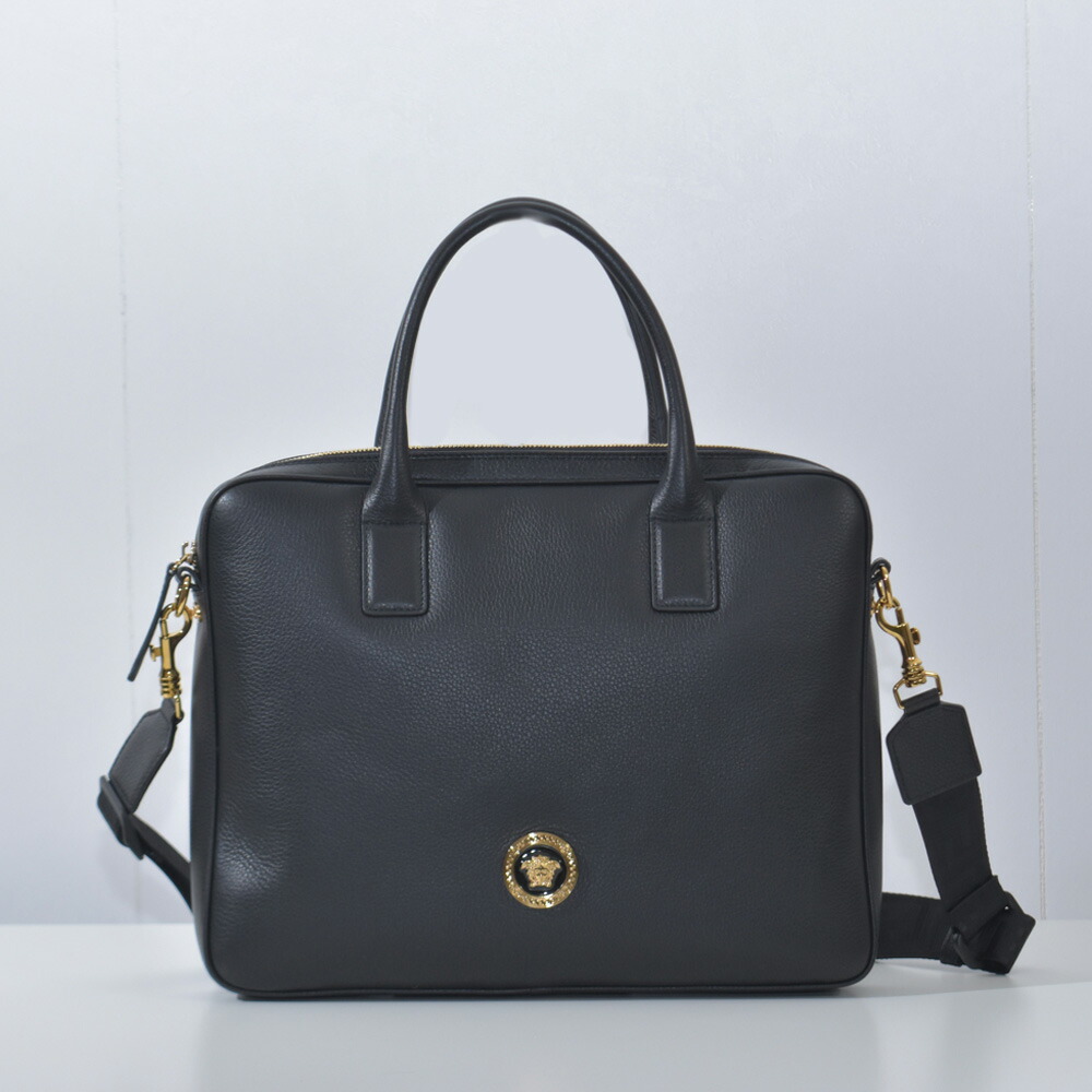 楽天市場】ヴェルサーチ バッグ ブリーフケース ビジネスバッグ 本革