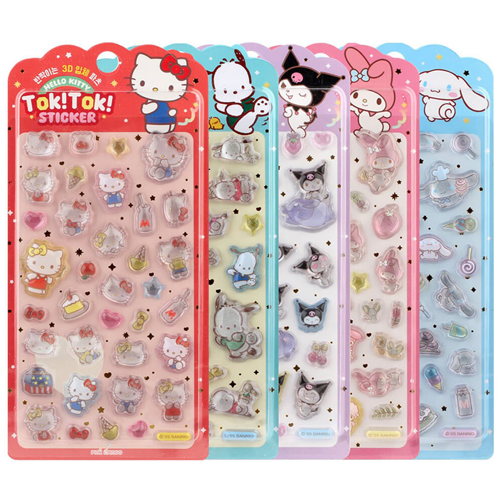 楽天市場】サンリオ 韓国限定 正規品 立体シール 3DシールTokTok