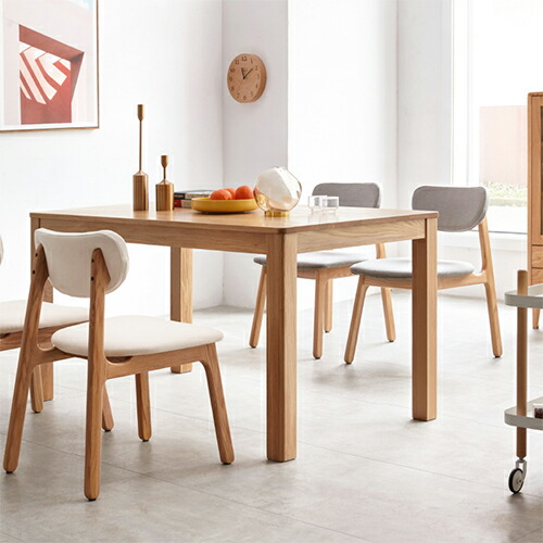 楽天市場】ダイニングテーブル 天然木 頑丈 無垢材 オーク材