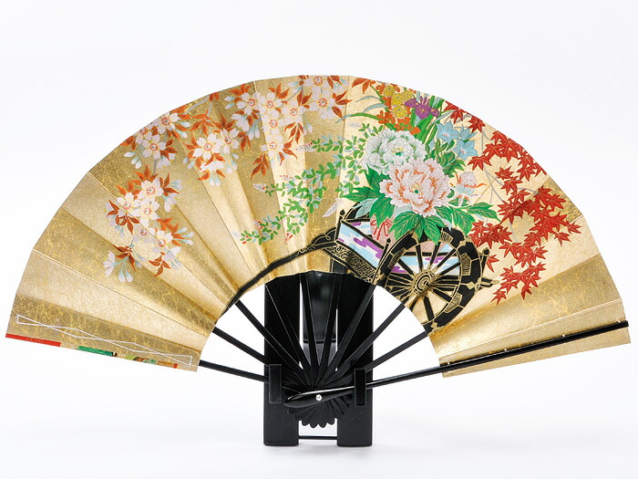 楽天市場】【3/1限定全品ポイント2倍】京扇子 高級飾扇 9.5寸 両金もみ