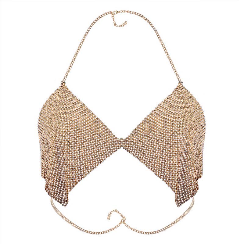 楽天市場】クリスタルビキニボディチェーン クサリ ブラジャー ブラ