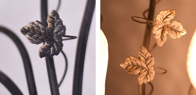 楽天市場】ベネチアンスタイル 5灯 フロアランプ ブラウン色 : もみじ