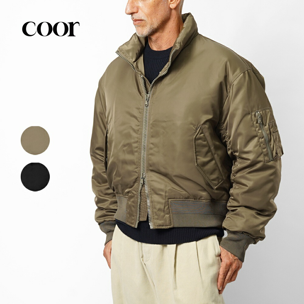 楽天市場】クオ COOR ミリタリー パファー ダウン ジャケット ブラック