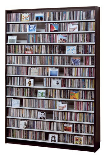 楽天市場】CD,DVDの収納棚 スチール製棚 CDラック 1668枚収納 / DVD