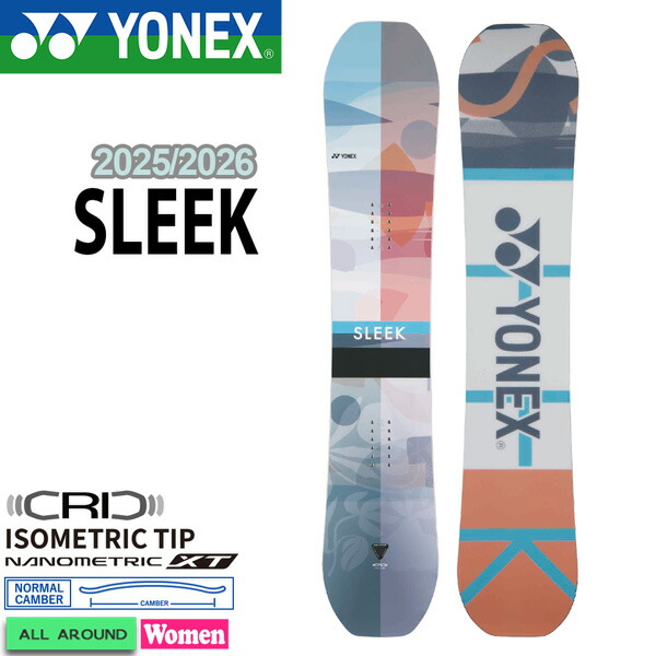楽天市場】25-26 ヨネックス スリーク YONEX SLEEK スノーボード 板 25