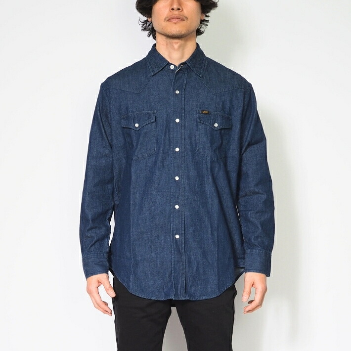 楽天市場】【P10倍 期間限定】LEE リー ウエスタンシャツ デニムシャツ