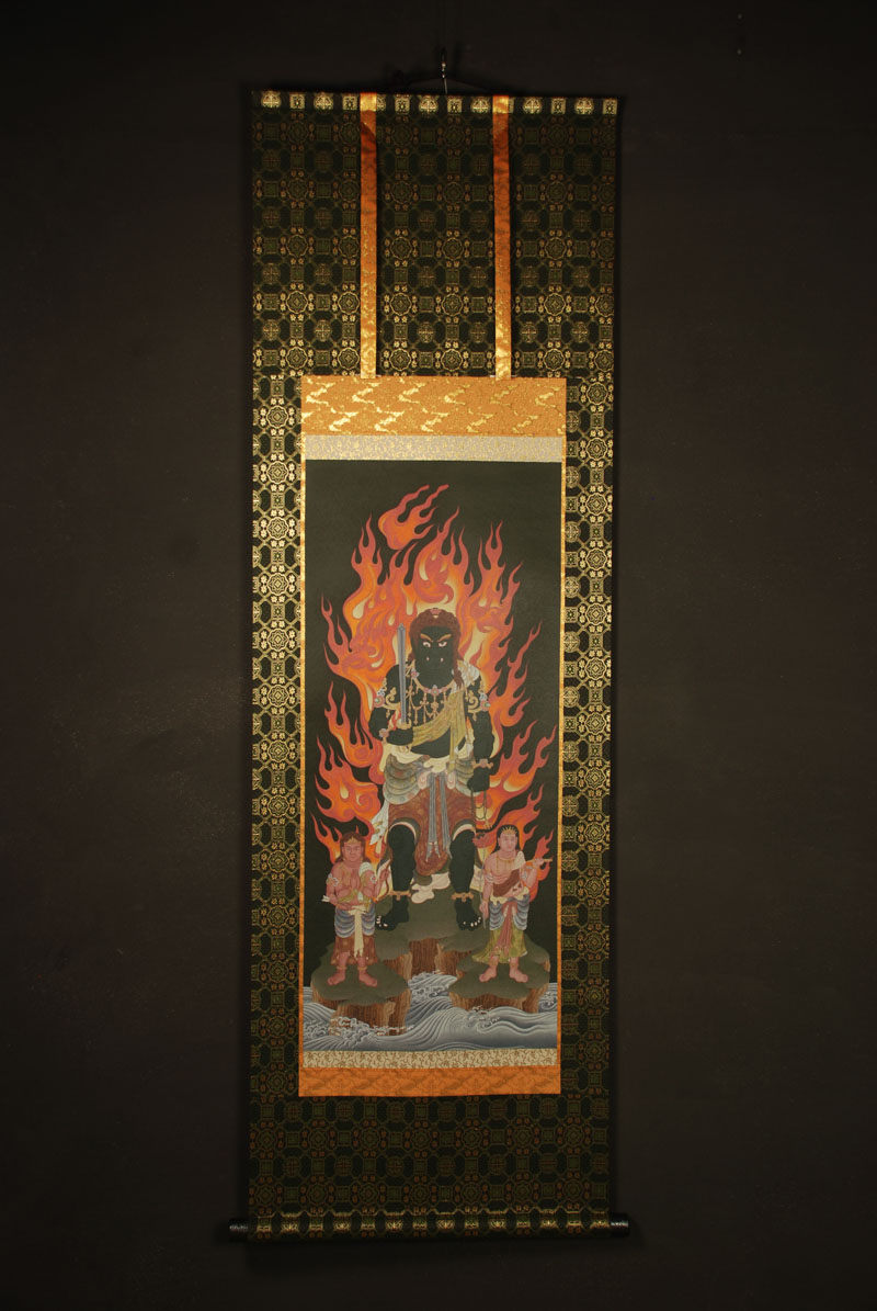 楽天市場】不動明王 仏画掛け軸（半切サイズ） : 仏像仏画チベット美術