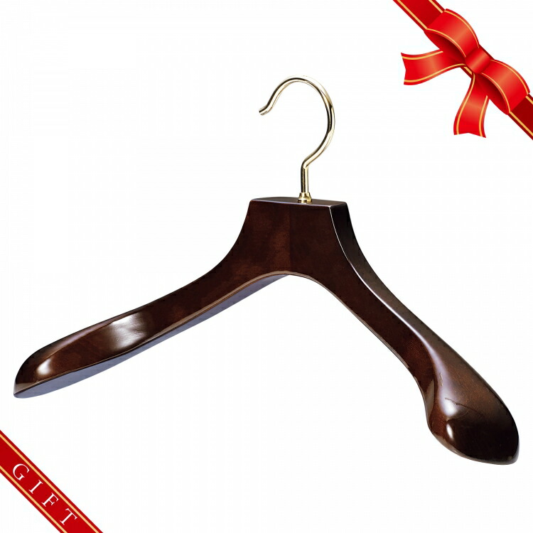 楽天市場】AUT-05M/木製メンズジャケットハンガー/チョコレート【国産