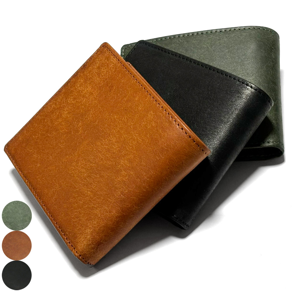 楽天市場】財布 二つ折り 薄い 小銭入れなし メンズ レディース 本革