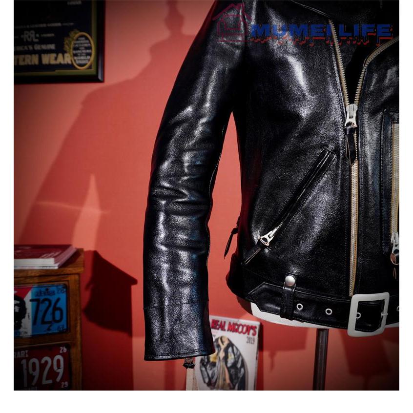 楽天市場】超人気☆1.7mm 黒芯カウハイド 40's ダブルライダース