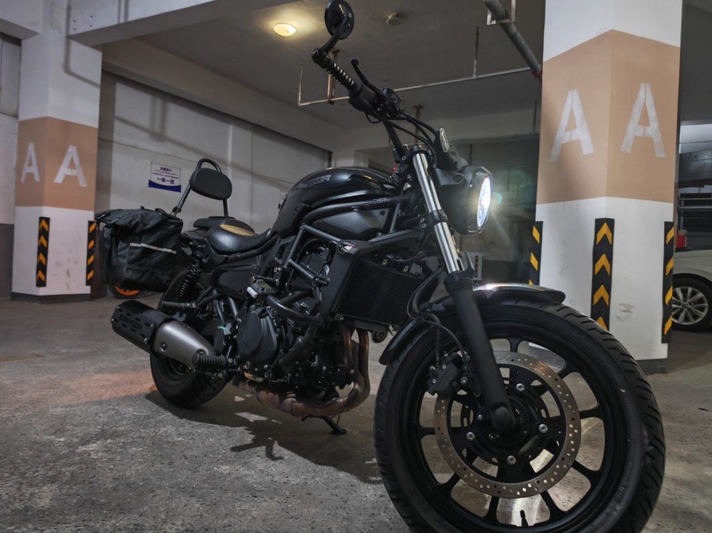 楽天市場】カワサキ エリミネーター 400 SE バイクミラー ブルーミラー