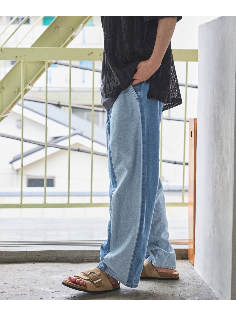 楽天市場】【SALE／30%OFF】パッチワークデニムパンツ niko and