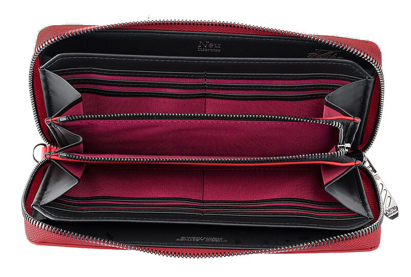 楽天市場】財布 長財布 メンズ ラウンドファスナー 本革 カーボン