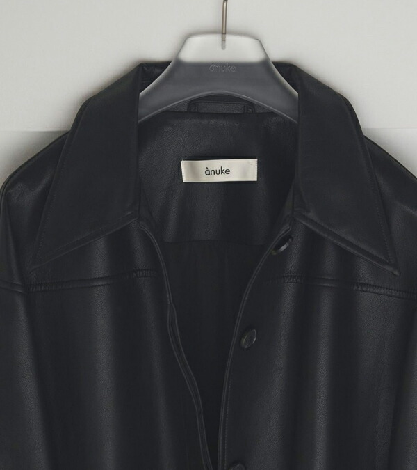 楽天市場】アンヌーク anuke エコレザーオーバージャケット Ecoleather