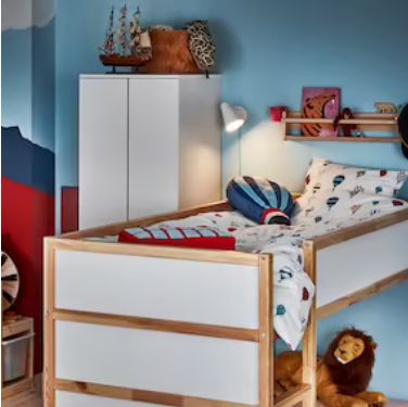 楽天市場】IKEA イケア KURA キューラリバーシブルベッド, ホワイト