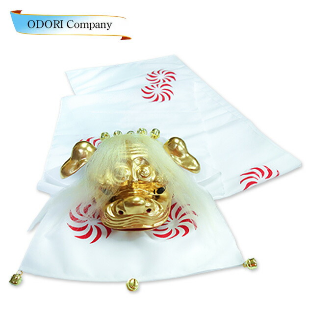 楽天市場】連獅子 白 親獅子 手獅子 日本舞踊小道具 舞台用 連獅子の親