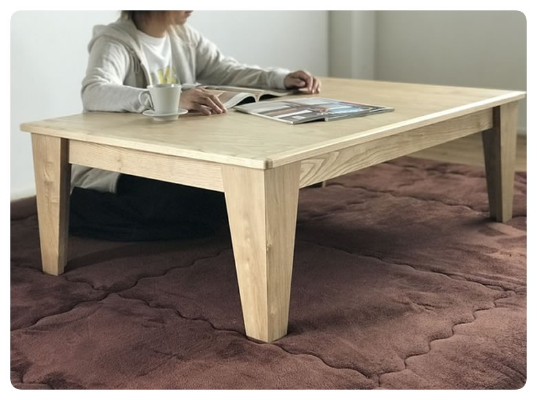 楽天市場】KUMAGREE(クマグリー）栗の木 角のこたつ 長方形 120×80cm