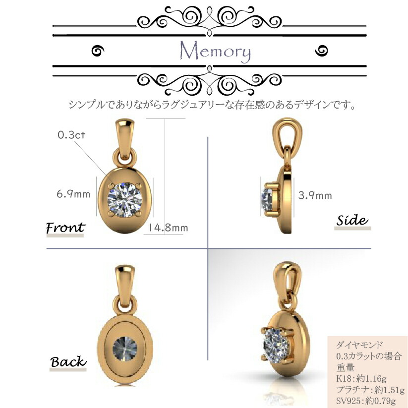 楽天市場】【リメイクジュエリー】【ダイヤモンドペンダント リメイク