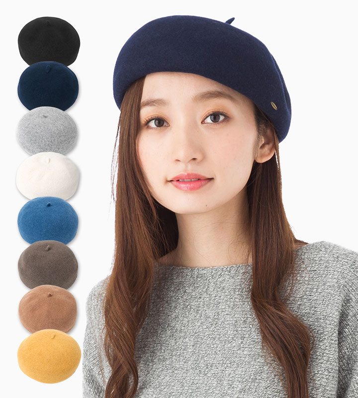 楽天市場】帽子 レディース TC コロコロ フェルト ベレー帽