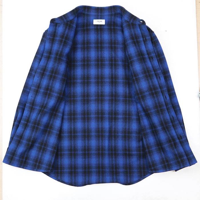 楽天市場】【美品】CELINE PARIS セリーヌ パリ ネル シャツ チェック