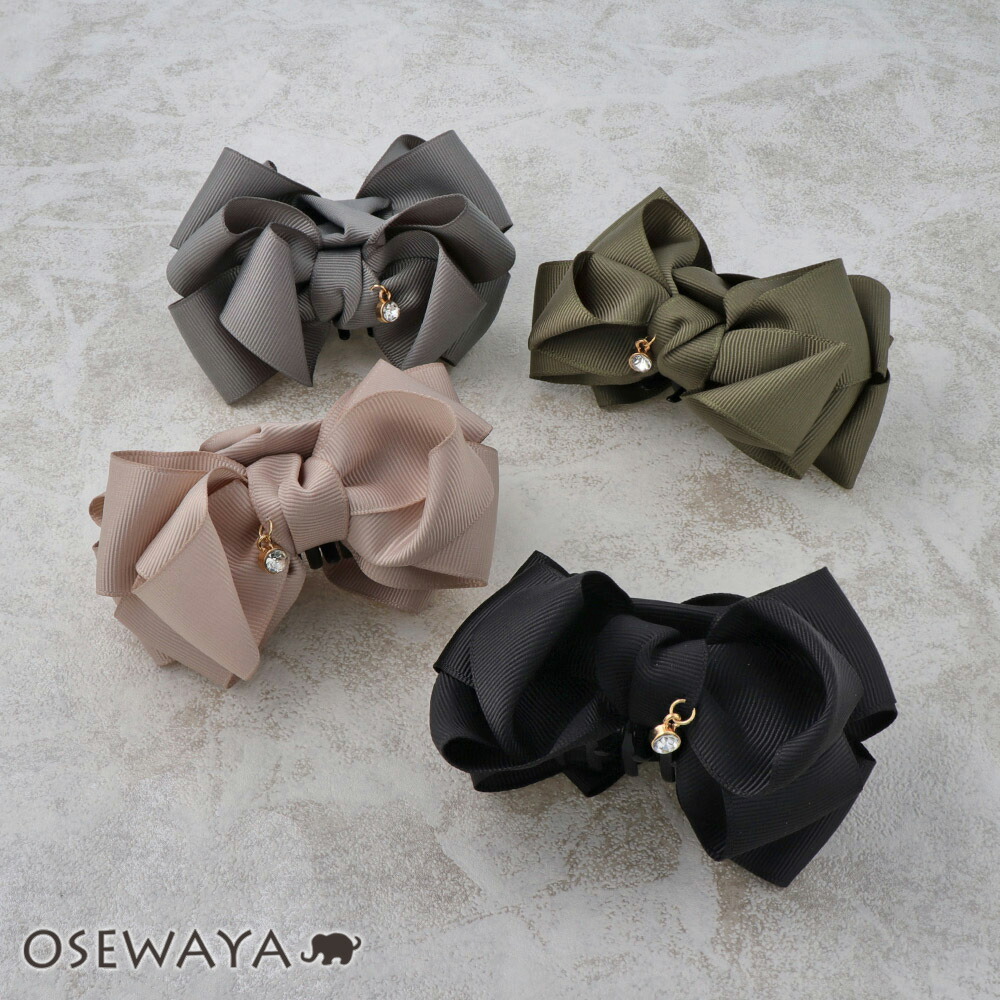 楽天市場】【3/4 限定2時間30％OFF】ヘアクリップ ストーン グログラン