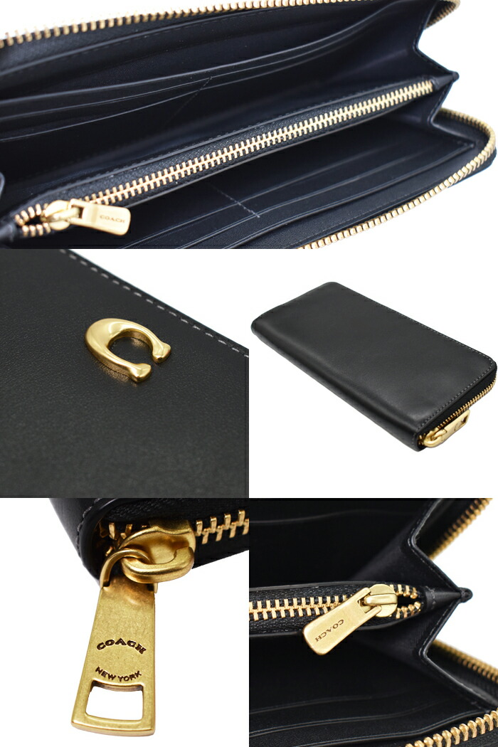 楽天市場】COACH コーチ ラウンドファスナー長財布 全3色 CH822 SLIM