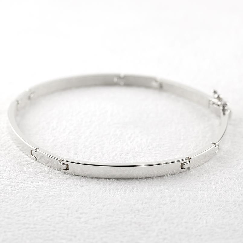 楽天市場】ブレスレット メンズ シルバー バングル sv925 中折式金具