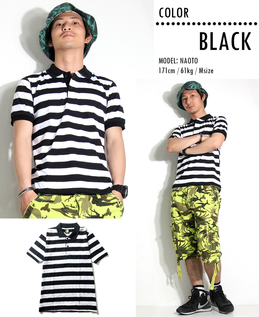 楽天市場】Ohana おしゃれ ボーダー ポロシャツ 半袖 8カラー メンズ