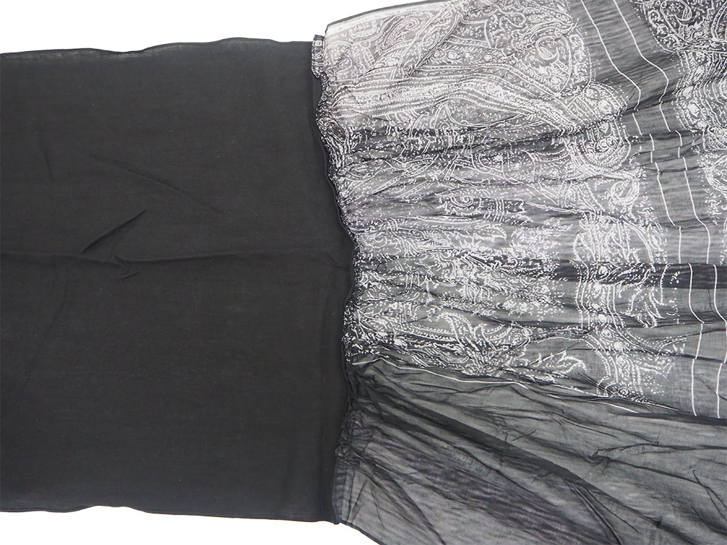 楽天市場】ヨウジヤマモト ストール ブラック グレー FH-L08-064