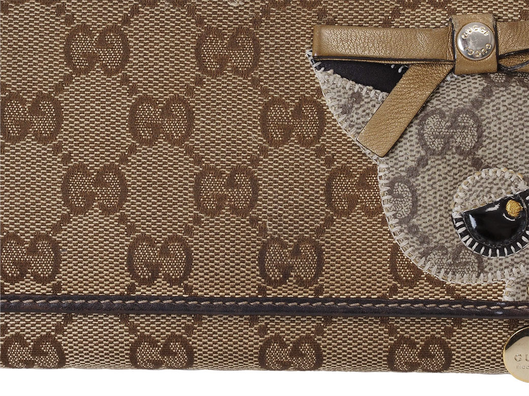 楽天市場】グッチ GUCCI 財布 二つ折り 長財布 グッチ ブラウン GG