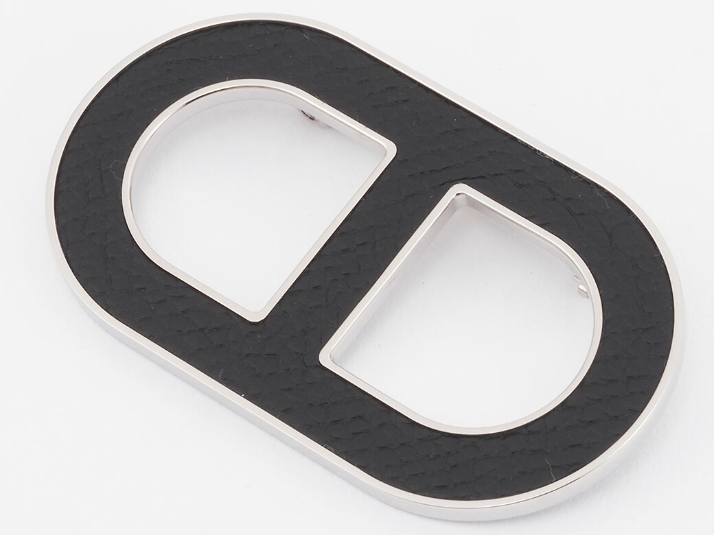 楽天市場】エルメス HERMES ブローチ シェーヌダンクル ブラック 黒