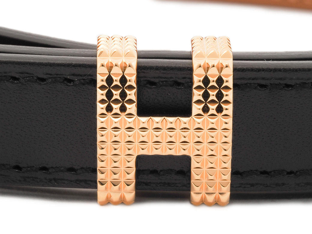 楽天市場】エルメス HERMES ポップH ギヨシエ 15 ベルト ブラック