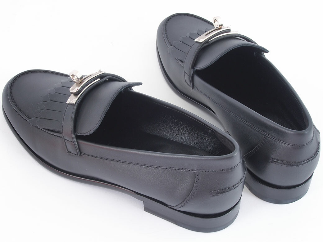 楽天市場】エルメス HERMES ローファー レディース モカシン 38 24.5cm