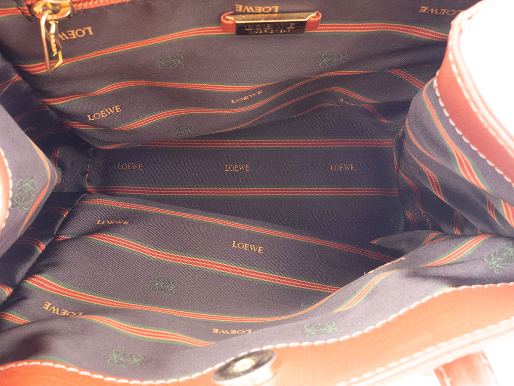 レザーショルダーバッグ ブラウンオレンジ Loewe ベラスケス 楽天市場