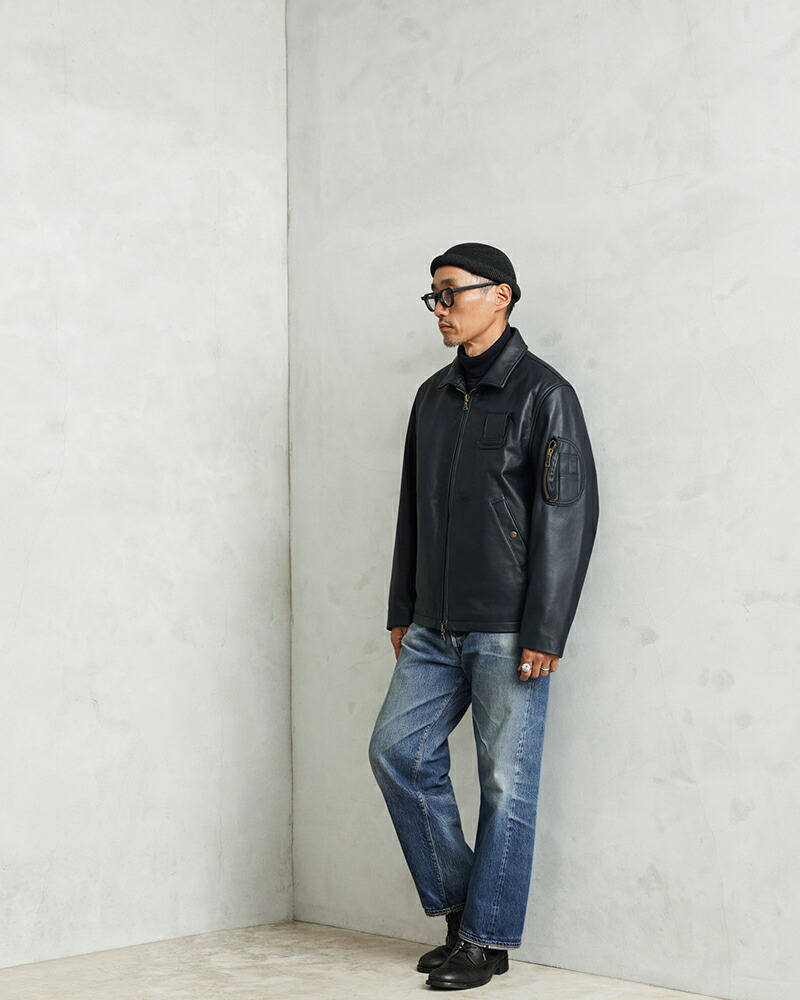 楽天市場】WAIPER.inc フランス軍 70's レザーフライトジャケット