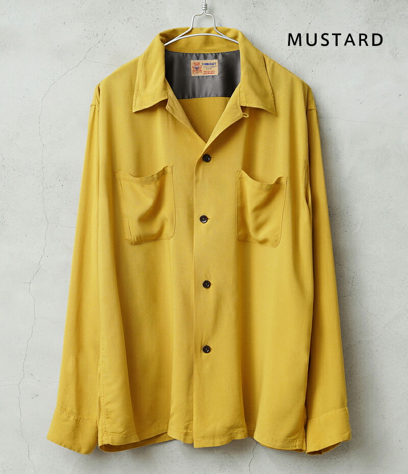 楽天市場】WAIPER×TOWN CRAFT TC25S006WP Rayon Open Collar Shirts