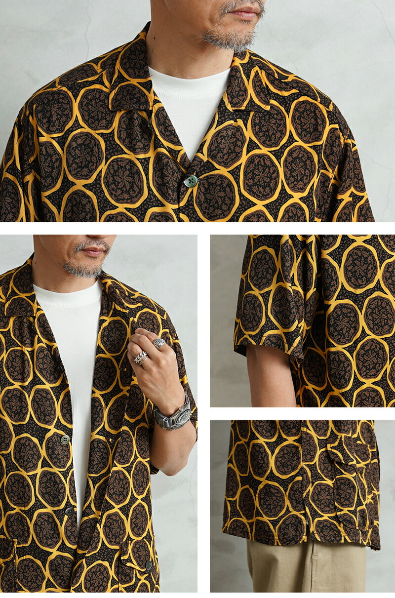 楽天市場】WAIPER×TOWN CRAFT TC25S013WP Plant Pattern Rayon Beach