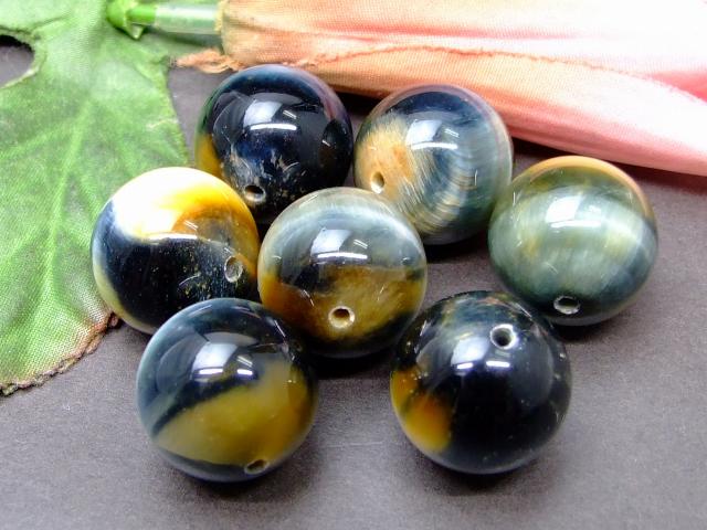 楽天市場】g3-2120K 青金虎目石 タイガーアイ 18mm AA 1粒売り 送料