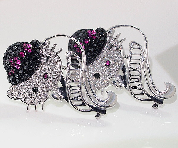 楽天市場】【中古】サンリオ ハローキティ ダイヤモンド ピアス K18WG