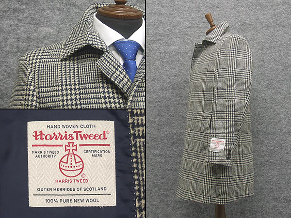 楽天市場】英国生地 [Harris Tweed]ハリスツイード ステンカラーコート