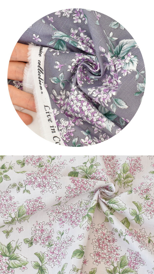 楽天市場】（完売しました）スラブクロス 生地 emiko collection