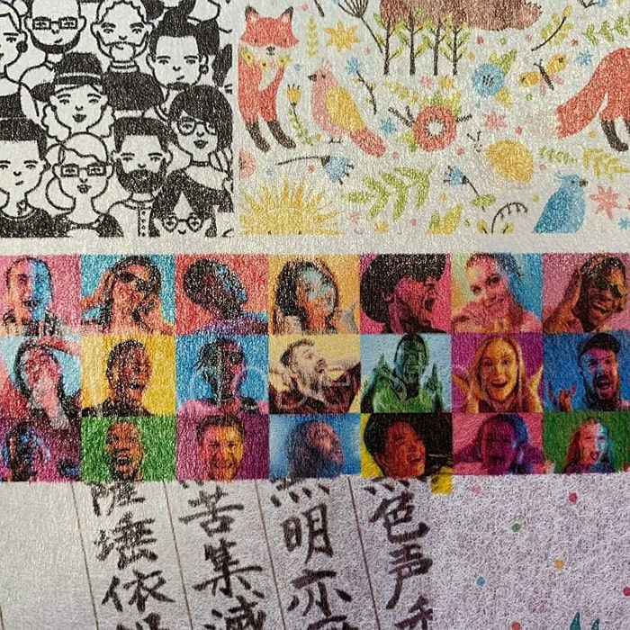 楽天市場】和紙ラベル「銀がすみ」総厚 0.23mm B5 : 松本洋紙店 印刷