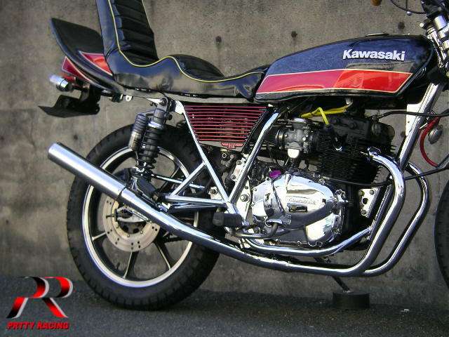 楽天市場】KAWASAKI Z250FT 2-1管 ALサイレンサー2 50.8π