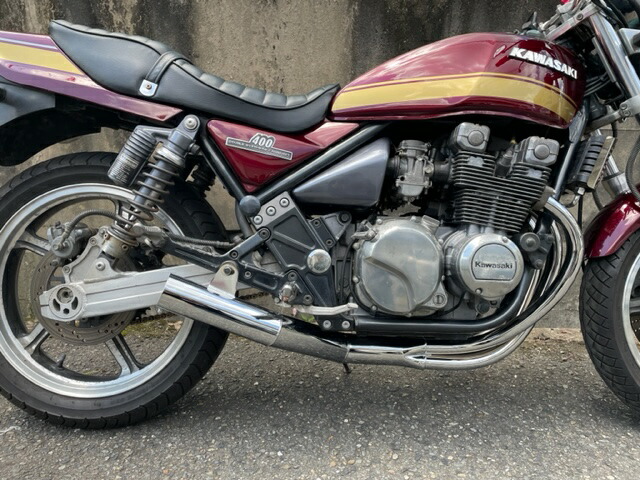 楽天市場】PRETTYRACING SPIDER ゼファー400 手曲げショート管 メッキ