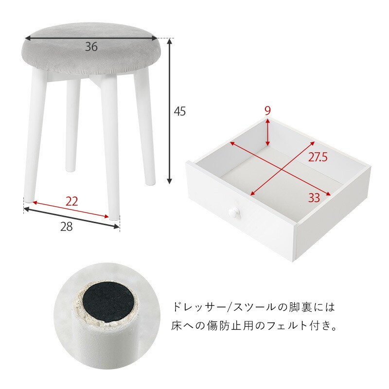 楽天市場】【土日限定☆クーポン有】ウェーブミラードレッサー LED