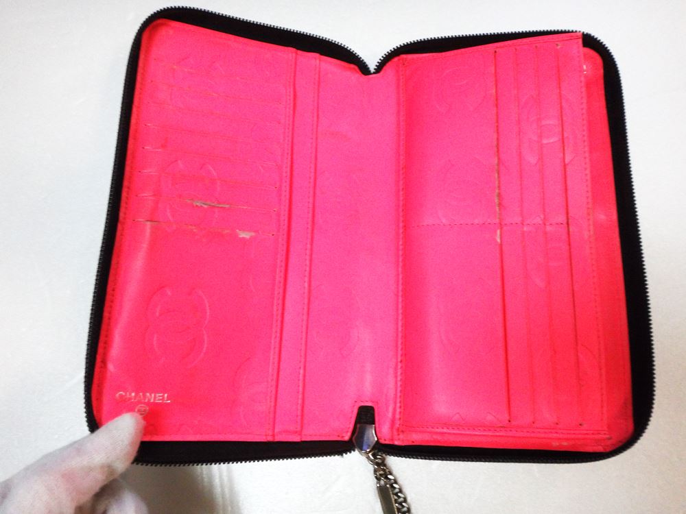 楽天市場】CHANEL シャネル カンボン 長財布 ZIP ラウンド長財布