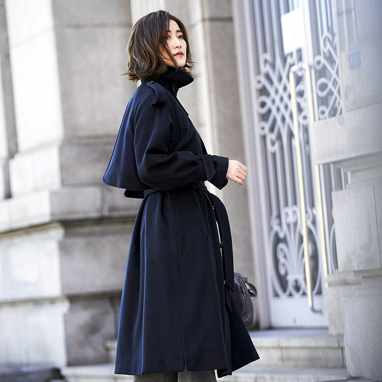 楽天市場】【バーゲン価格】ロング ウールコート ウール100% アウター