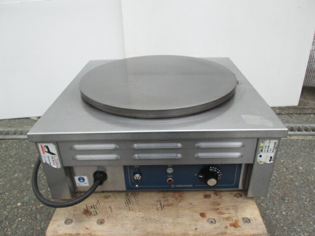楽天市場】ニチワ 電気クレープ焼き器 CM-410H 単相200V(1014BI)7AY-13