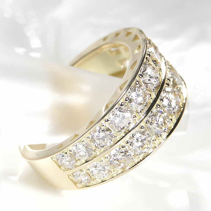楽天市場】K18WG/YG/PG 【2.0ct】ダイヤモンド リング送料無料 品質